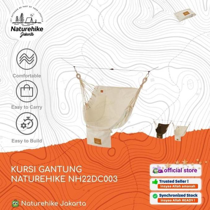 KURSI GANTUNG / AYUNAN / HAMMOCK CAMPING NATUREHIKE NH22DC003