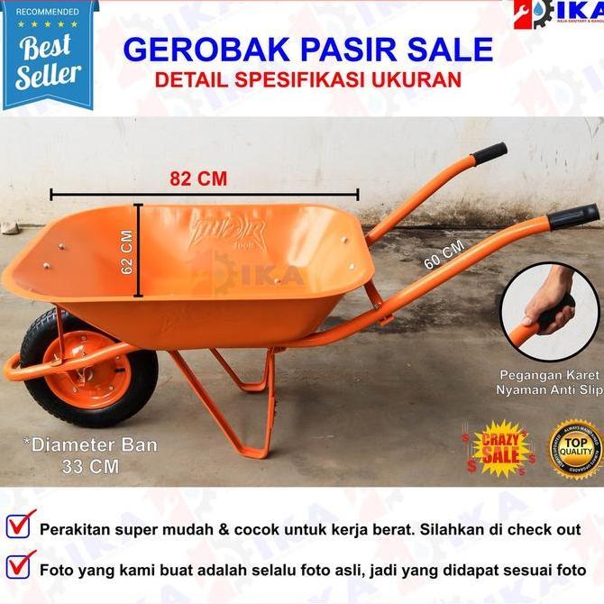 BLOCHEA Gerobak Pasir / Gerobak sorong Ekonomis Alternatif / Grobak Pasir / Angkong murah / Wheelbar