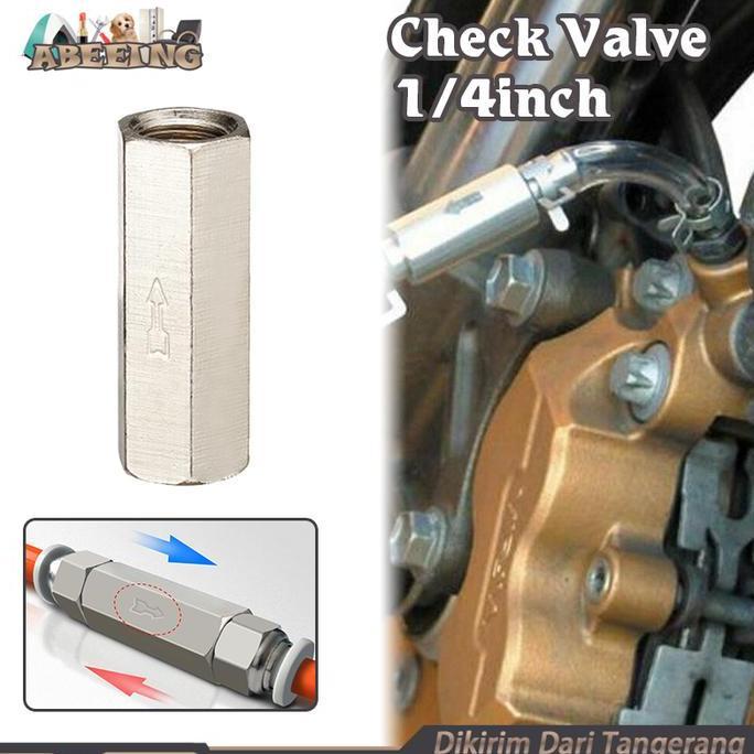 OSCHAR Check Valve Angin 1/4 Inch One Way Valve 1/4" No Return Valve