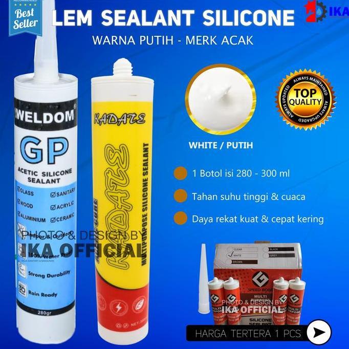 SYAUBAN Lem Botol / Lem Sealant Botol / Lem Silicone Glass / Lem Kaca Silicone Sealant Lem Kaca Pere