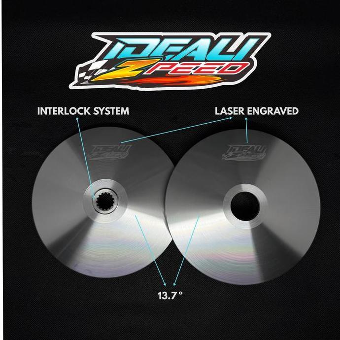 PULLEY CUSTOM IDEALIZPEED (BUBUT+KEROK JALUR ROLLER+INTERLOCK) NMAX//LEXI/XMAX