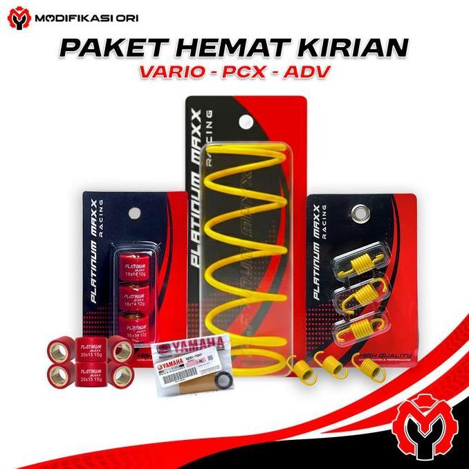 Paket HEMAT CVT Racing Vario PCX ADV 125 150 160 Old LED Bolam Upgrade Tarikan Enteng MOTOR MATIC | 