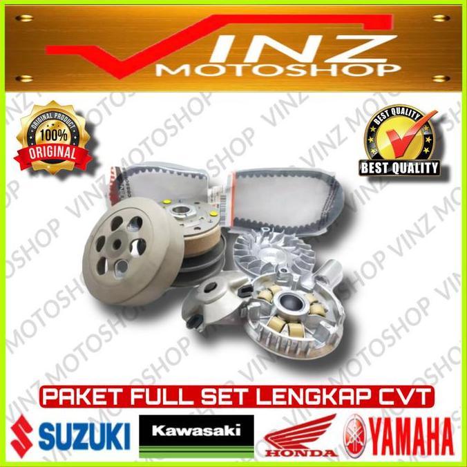 PAKET CVT LENGKAP VANBELT ROLLER MOTOR MOTORCYCLE YAMAHA MIO J FINO SOUL GT 115