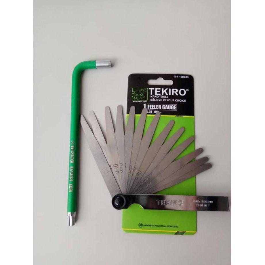 Feller Gauge + Kunci Stel Klep Tekiro - Kunci Setel Klep Motor TEKIRO