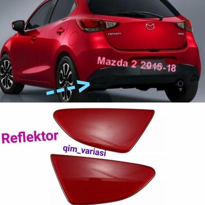 Reflektor Reflector Mata Kucing Bumper Mazda 2 Mazda2 Demio SKYACTIVE