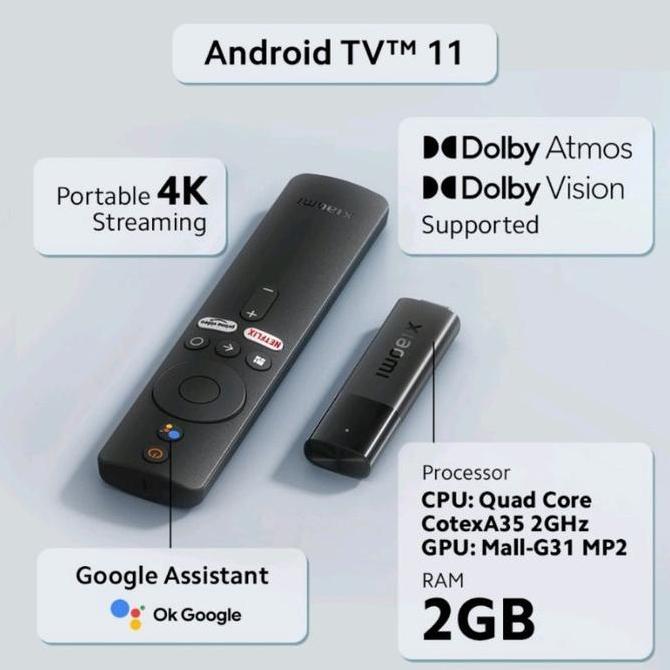 Xiaomi TV Stick 4K Android 11 Garansi Resmi