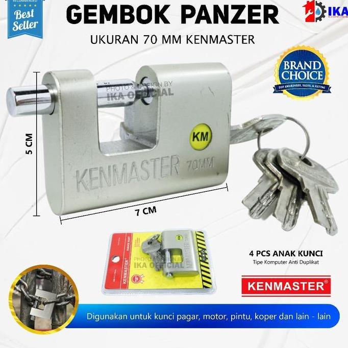 BLOCHEA Gembok Panser Panzer Anti Maling Anti Potong Susah Potong Jumbo 60 70 / Rumah Toko Gudang Ge