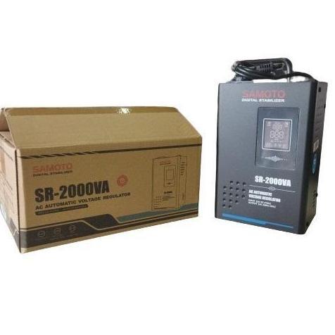 Samoto Digital Stabilizer Avr Stavol (Relay) SR-2000 Stavol Listrik 2000Watt  Single Phase 2000VA AV