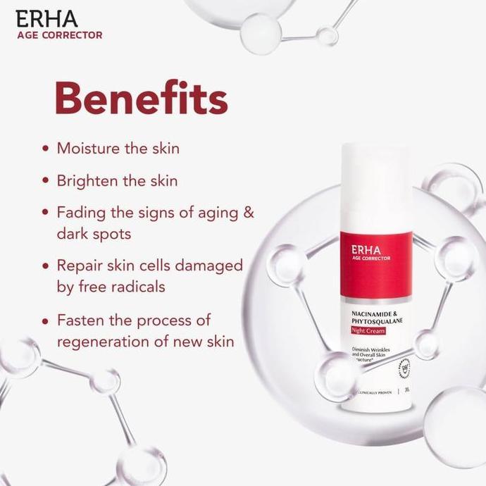 Josei- Erha Age Corrector Day & Night Cream - Krim Anti Aging Pagi & Malam