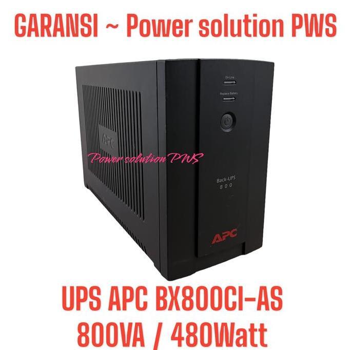 UPS APC BX800CI-AS BX 800 CI-AS Back UPS APC 800VA / 480Watt With Avr Surge protector Murah