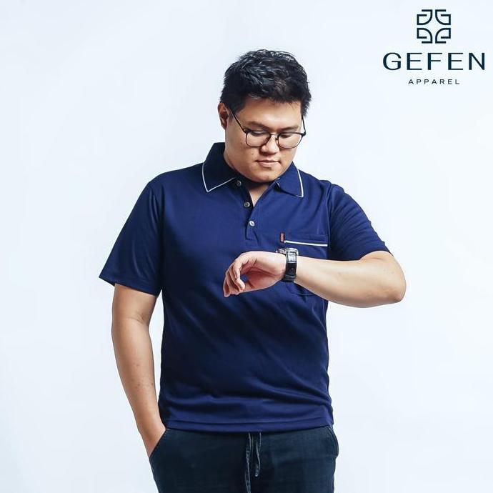 Fuku- Gefo - Kaos Kerah Pria Baju Kaos Kerah Polo Shirt Kaos Pria Keren Baju Kaos Bapak Bapak Berker
