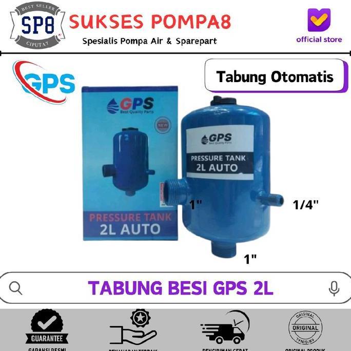 Tabung Pompa Air Besi Gps 2 Liter / Tangki Otomatis Gps