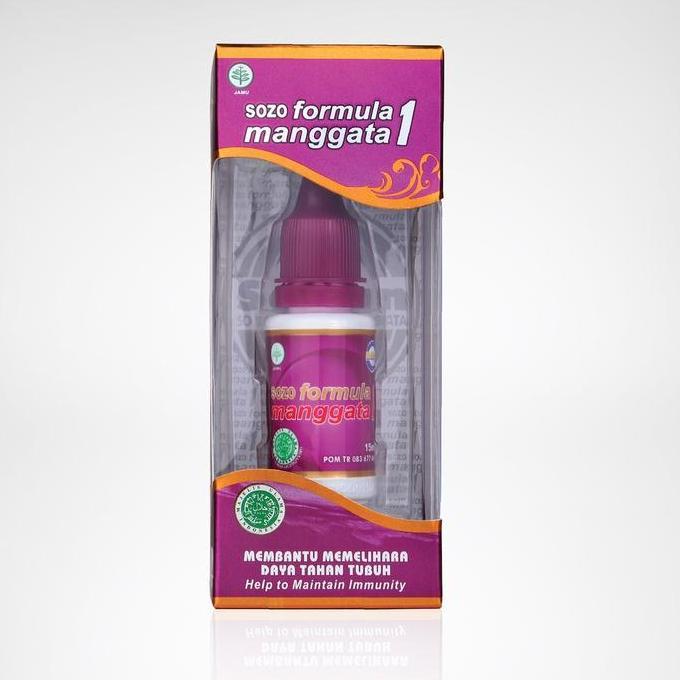 Kenk- Jamu Tetes Soman 1 ( Sozo Formula Manggata 1) Original 100%, Sertifikasi Halal Mui Dan Bpom