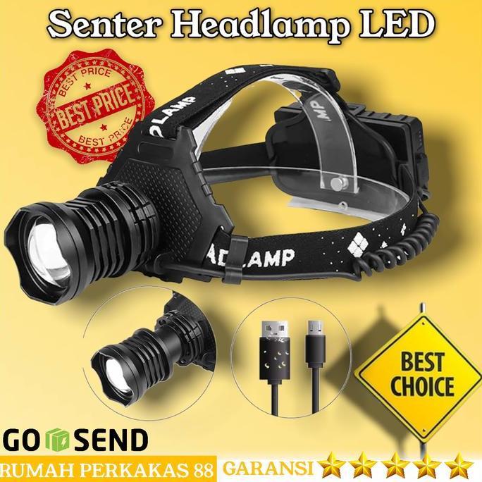 Senter Kepala Cas lamp Lht Led Cree X70 000 Lumens