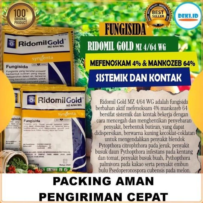 Ridomil Gold Fungisida Pestisida Sistemik Kontak Obat Jamur Tanaman Terbaru 