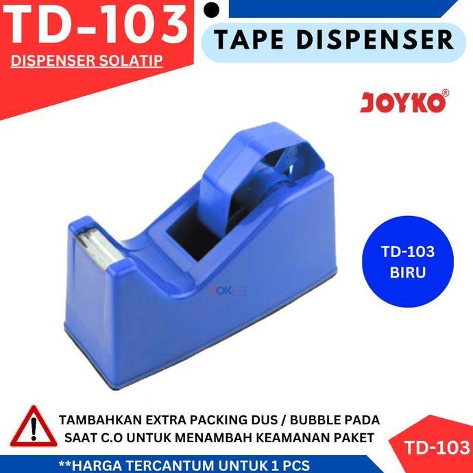 Bigbox- Tape Dispenser Joyko Td 103 / Td103 / Pemotong / Tempat Lakban Isolasi