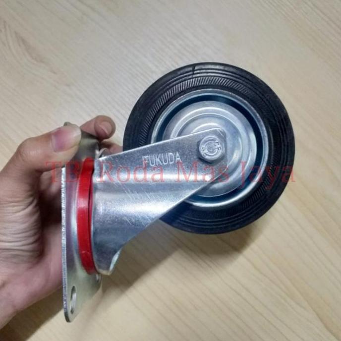 TERBARU - Roda Troli / Roda Caster / Roda Karet Uk 3" Fukuda