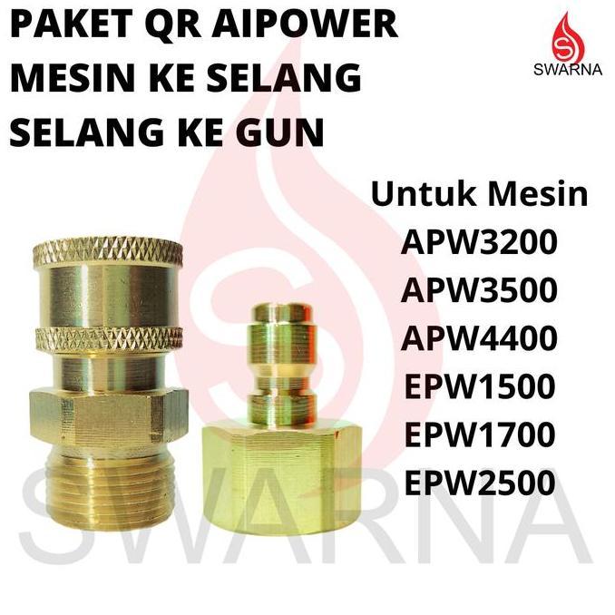 APW3200 EPW1700 AIPOWER SELANG KE GUN / MESIN KE GUN QUICK RELEASE RESTOCK