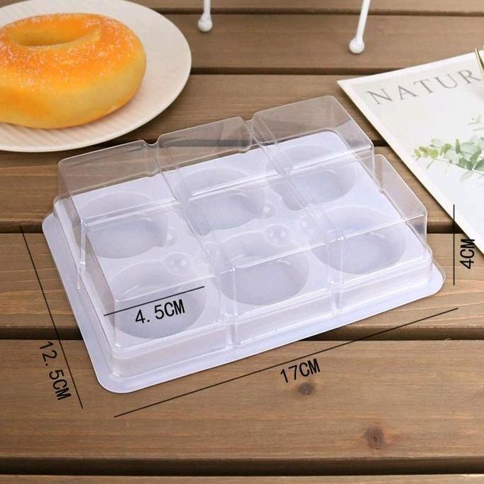 5pcs Tray Mooncake isi 6 mooncake 50gr Mika Mooncake Motif Bunga Case Kue Bulan Box Mooncake Mika Pu