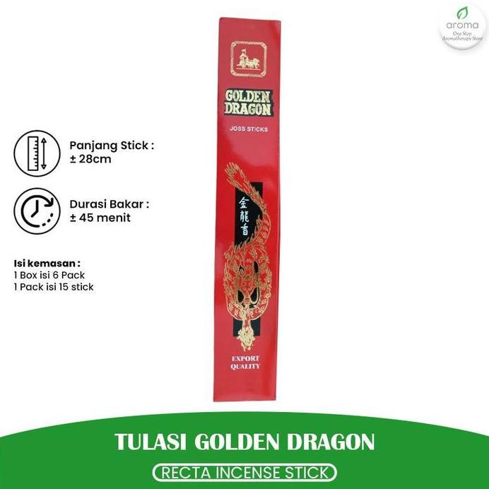 Dupa India (Aromaterapi) Recta - Tulasi Golden Dragon