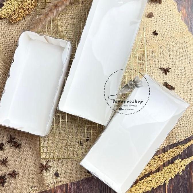 Dus Mika Putih isi 5pcs Dus Kue Bening Transparan Box Kue Brownies