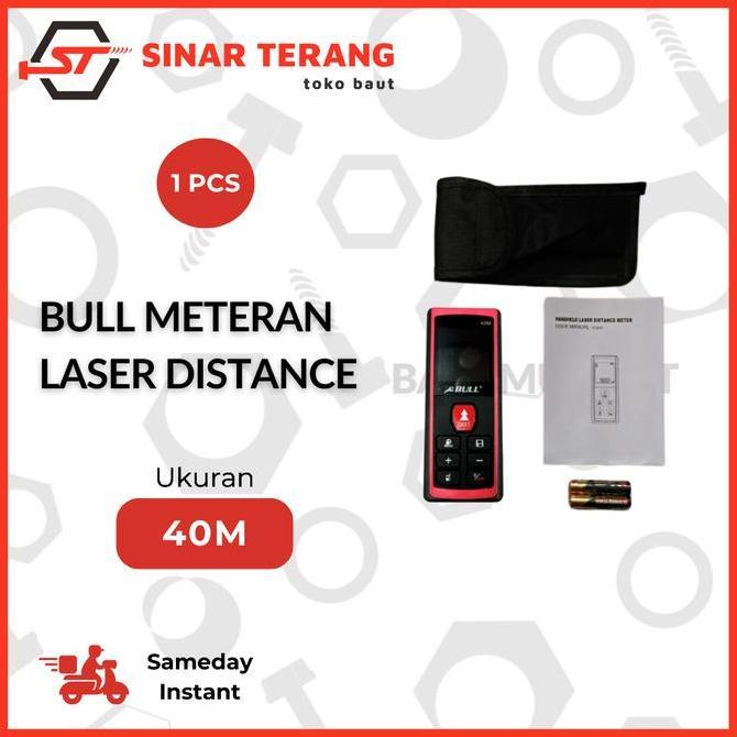 Meteran Laser Distance Meter 40m | Meteran Digital Bull