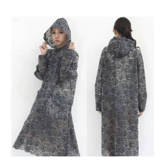 jas hujan/jas hujan wanita motif brukat