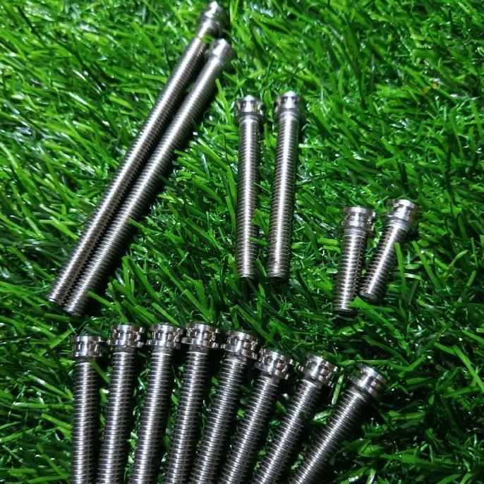 Nutbolt- 1 Set Baut Cvt Mio M3 Mio J Mio Fino Xeon Xraid Gear Stainlles Antu Karat Titanium Coak Ten