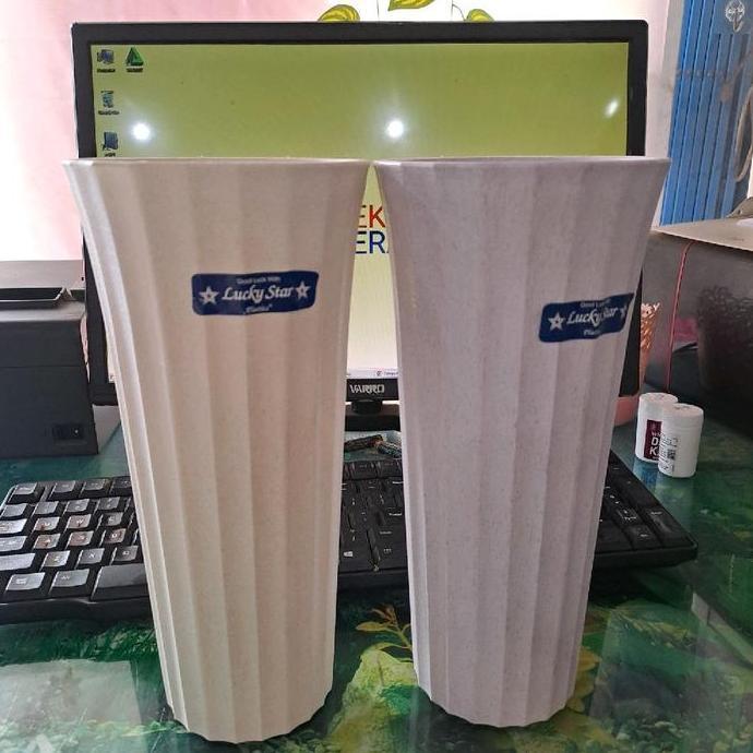 vas bunga plastik lucky star pot bunga plastik