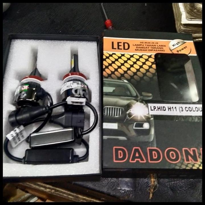 BEST DEAL LAMPU LED H8 3 WARNA BERGARANSI 2 PCS 
