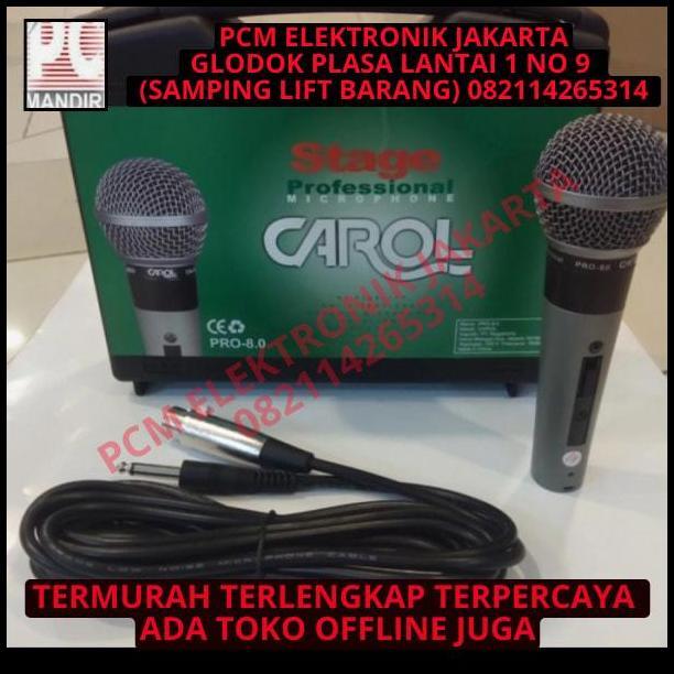 HOT DEAL MIC MICROPHONE MICROFON KABEL KUALITAS TAIWAN CAROL PRO 8.0 