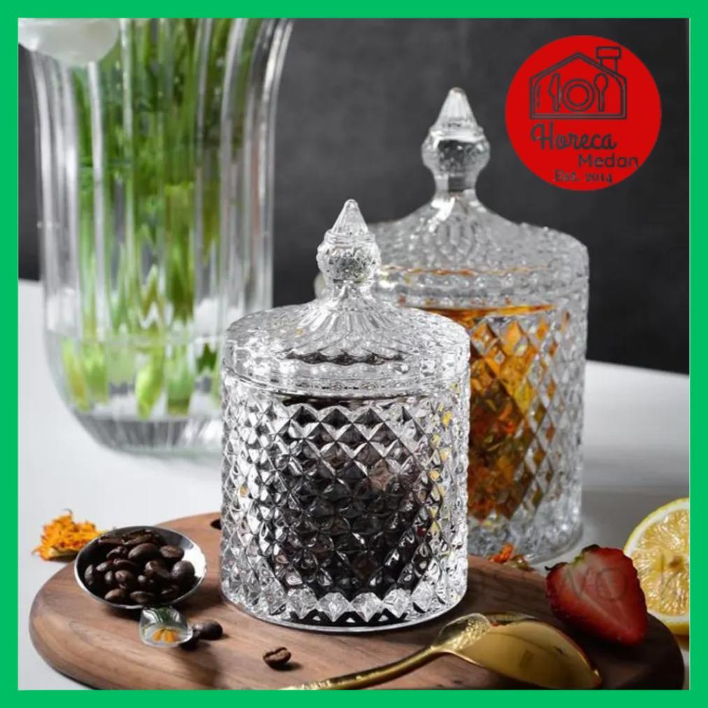 Toples Kaca Kristal Wajik Candy Jar