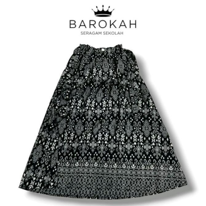 TERKINI Barokah Rok Kebaya Sekolah SD SMP SMA Lebar Hitam Panjang Tebal Dewasa Rempel Wanita Elegan 