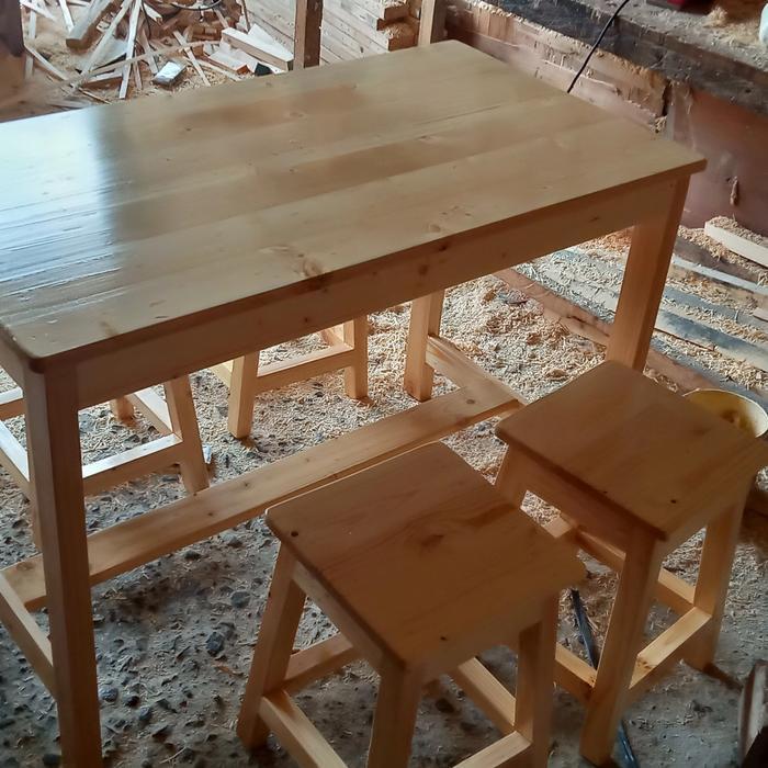 Meja kursi cafe jati Belanda