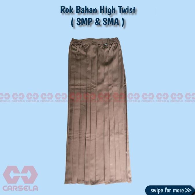 PROMO Rok SMP SMA Bahan High Twist (Bahan Licin) PROMO