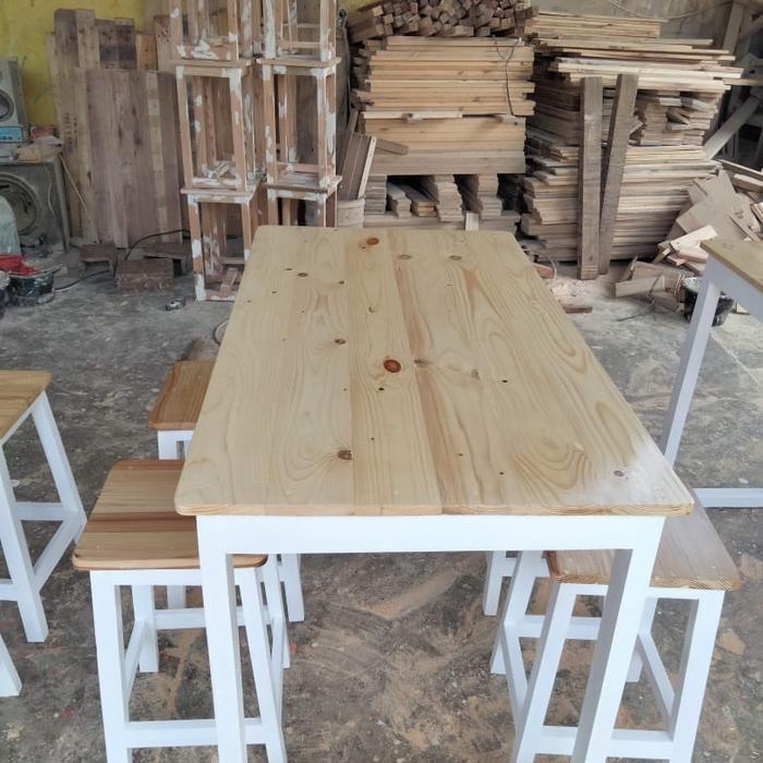 meja kursi jati Belanda set