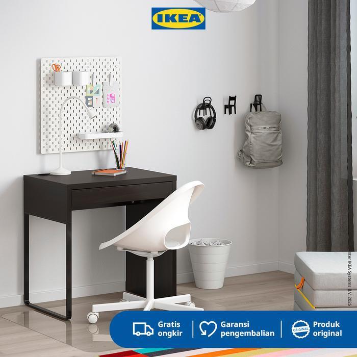 IKEA MICKE Meja Kerja dengan Laci Hitam/Cokelat 73x50 cm Furniture
