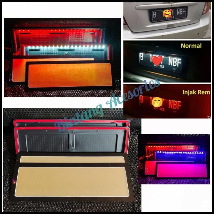 GRATIS ONGKIR TATAKAN PLAT NOMOR MOBIL FORSA SUZUKI LAMPU LED 2PCS 