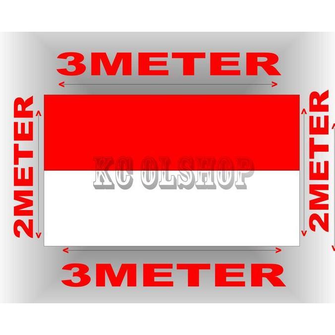 BENDERA MERAH PUTIH 2METER X3METER BENDERA SANGSAKALA JUMBO
