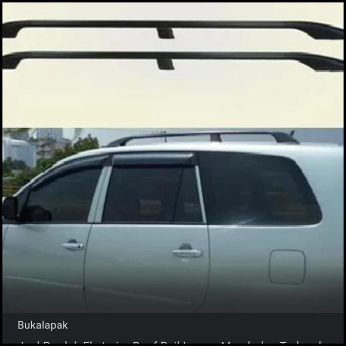 TERLARIS ROOF RAIL ATAS BAGASI MOBIL  INNOVA / APV / FORD RANGER 2 PCS 