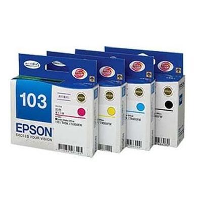 TINTA CARTRIDGE EPSON 103 BLACK+COLOUR ORIGINAL FOR T40W,TX550W,600FW murah