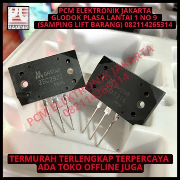 DISKON TRANSISTOR SANKEN KW MONSTAR/HANAYA A1216 C2922 2SA1216 2SC2922 