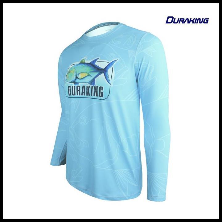 New Duraking Jersey Mancing Bluefin Ranger Light Blue 100% Original