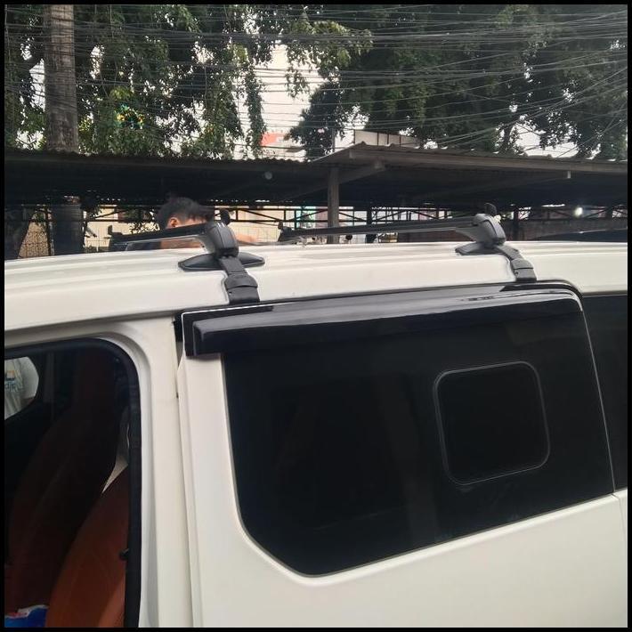 DISKON CROSS BAR KAKI ROOF RACK BAGASI ATAS INNOVA LAMA 2004 - 2015 2 PCS MODEL KUNCI 