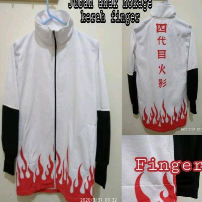 jubah cosplay anime anak naruto hokage Fashion Kids