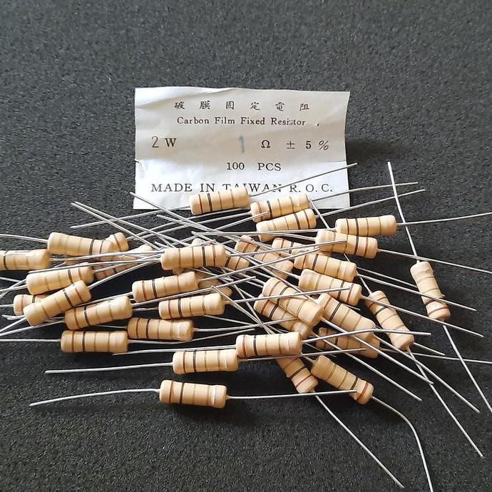 Grosir Resistor Carbon 1Ohm 2W 1 Ohm 2Watt