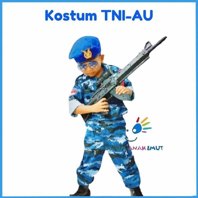 [KOSTUMANAKIMUT] KOSTUM ANAK LORENG TNI AU LENGKAP AKSESORIS MAINAN ANAK-BAJU TNI ANAK ANGKATAN UDAR