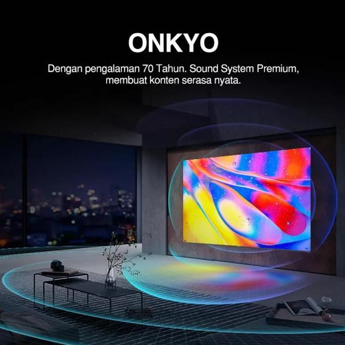 Promo Qled Tv Tcl 55Q725 55" 55 Inch 4K Uhd Android 11 Onkyo Audio System