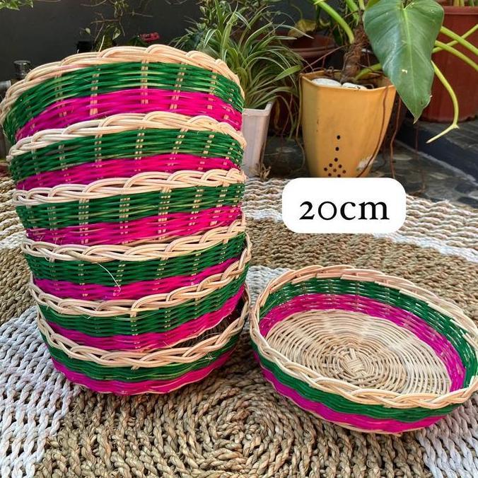 Bokor soda rotan 20cm (10pcs)