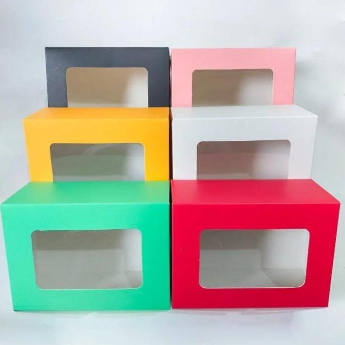 Dus Kue Snack box Kotak Brownies Bolu Cake Ogura JENDELA